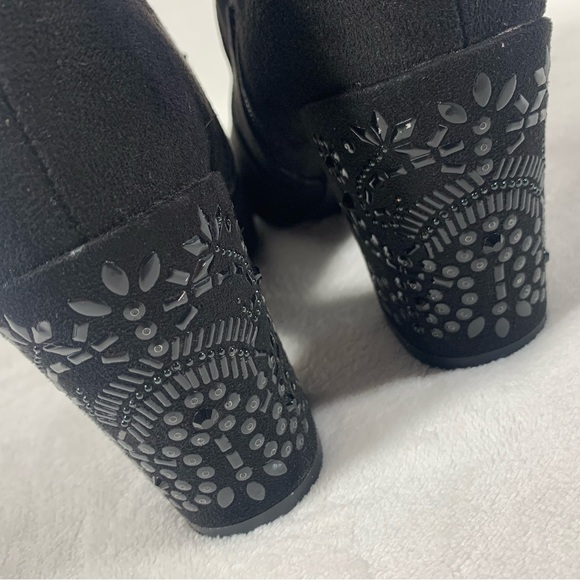 Steve Madden Aubree Ankle Boots Black Sz 7.5M - Picture 3 of 12